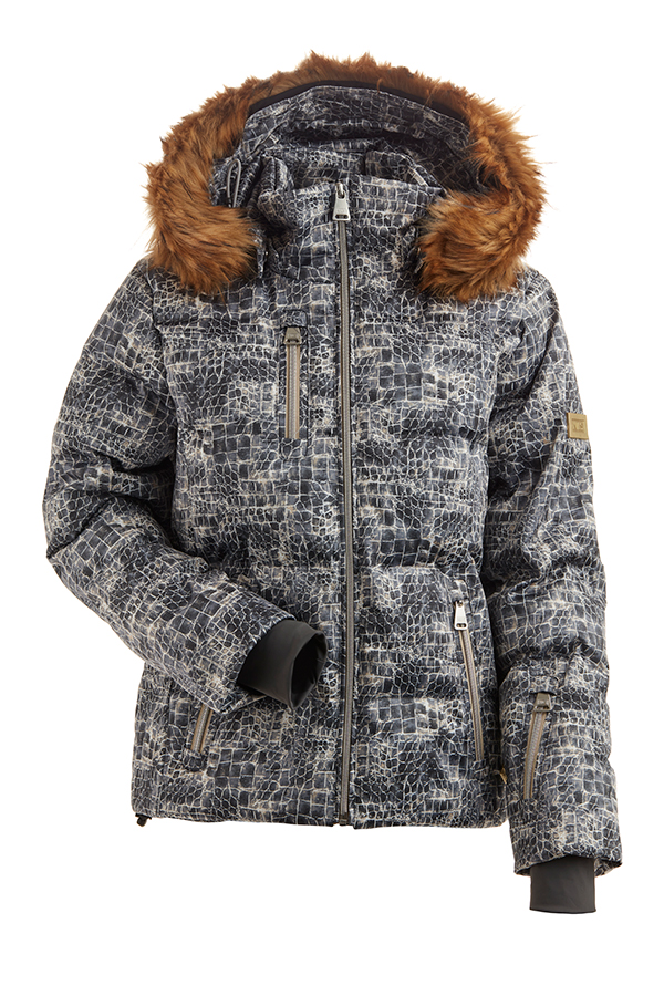 Skylar Metallic Print Faux Fur  color 75